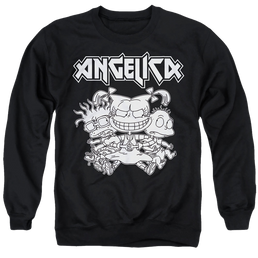 Rugrats Angelica Pickles Rocks - Men's Crewneck Sweatshirt Men's Crewneck Sweatshirt Rugrats   