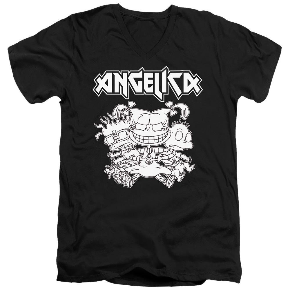 Rugrats Angelica Pickles Rocks - Men's V-Neck T-Shirt Men's V-Neck T-Shirt Rugrats   
