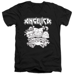Rugrats Angelica Pickles Rocks - Men's V-Neck T-Shirt Men's V-Neck T-Shirt Rugrats   