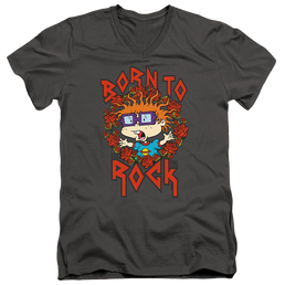 Rugrats Chucky Was Born To Rock - Men's V-Neck T-Shirt Men's V-Neck T-Shirt Rugrats   