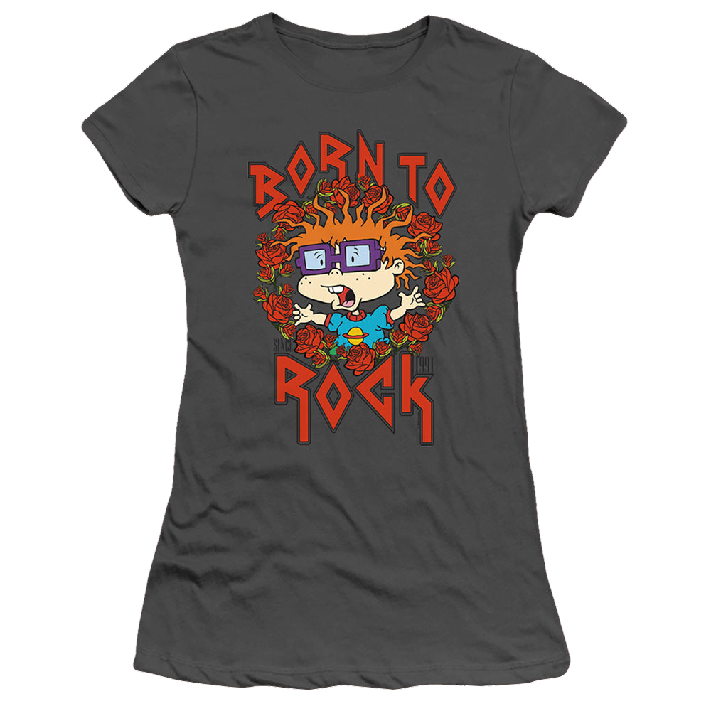 Rugrats Chucky Was Born To Rock - Juniors T-Shirt Juniors T-Shirt Rugrats   