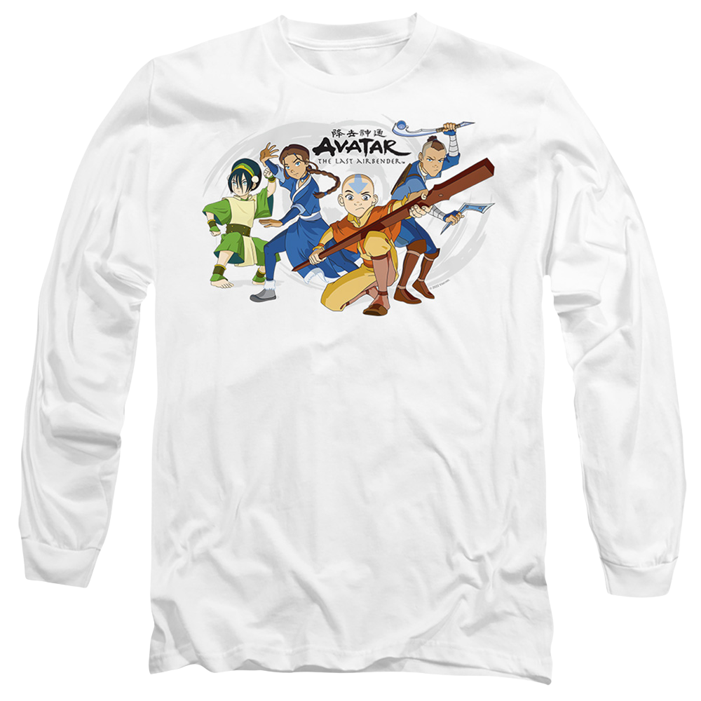 Avatar The Last Airbender Avatars Group - Men's Long Sleeve T-Shirt Men's Long Sleeve T-Shirt Avatar The Last Airbender   