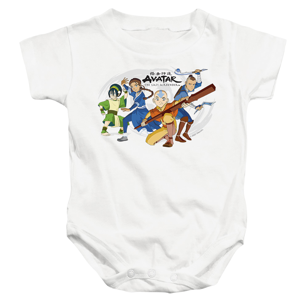Avatar The Last Airbender Avatars Group - Baby Bodysuit Baby Bodysuit Avatar The Last Airbender   