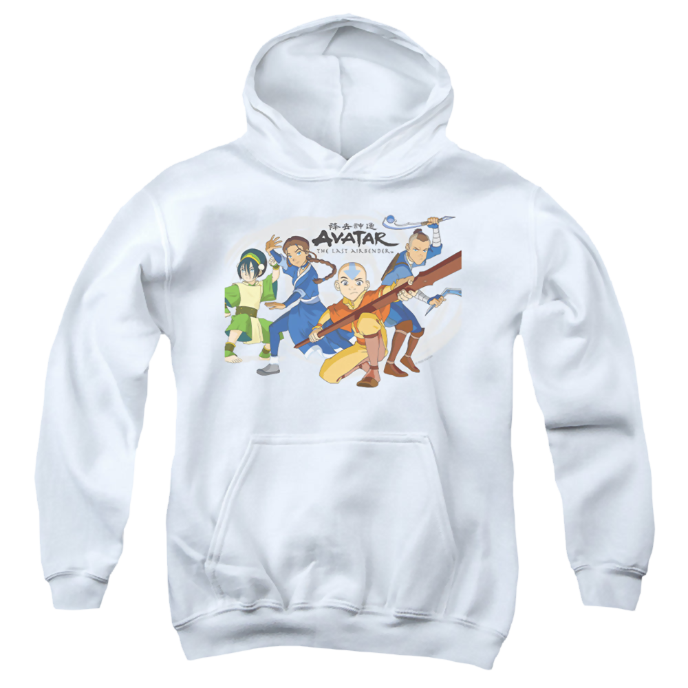 Avatar The Last Airbender Avatars Group - Youth Hoodie Youth Hoodie (Ages 8-12) Avatar The Last Airbender   