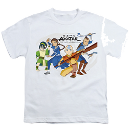 Avatar The Last Airbender Avatars Group - Youth T-Shirt Youth T-Shirt (Ages 8-12) Avatar The Last Airbender   