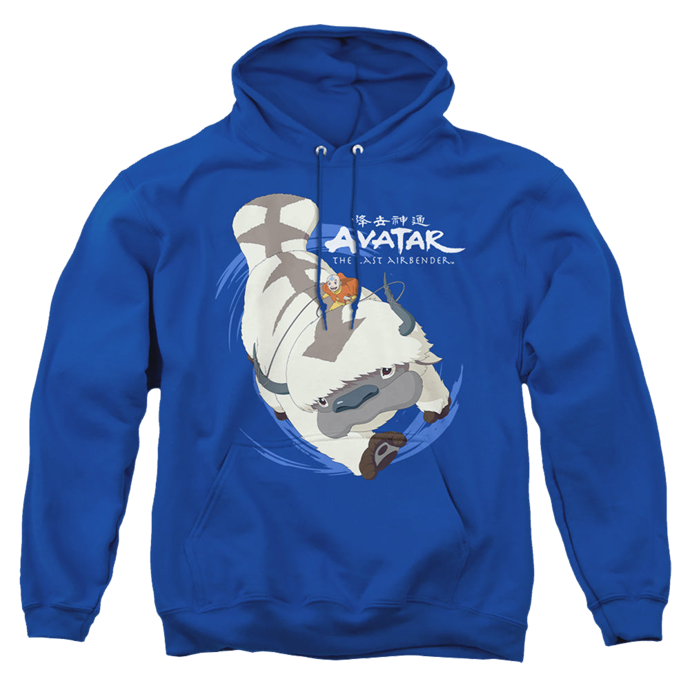 Avatar The Last Airbender Appa In Flight - Pullover Hoodie Pullover Hoodie Avatar The Last Airbender   