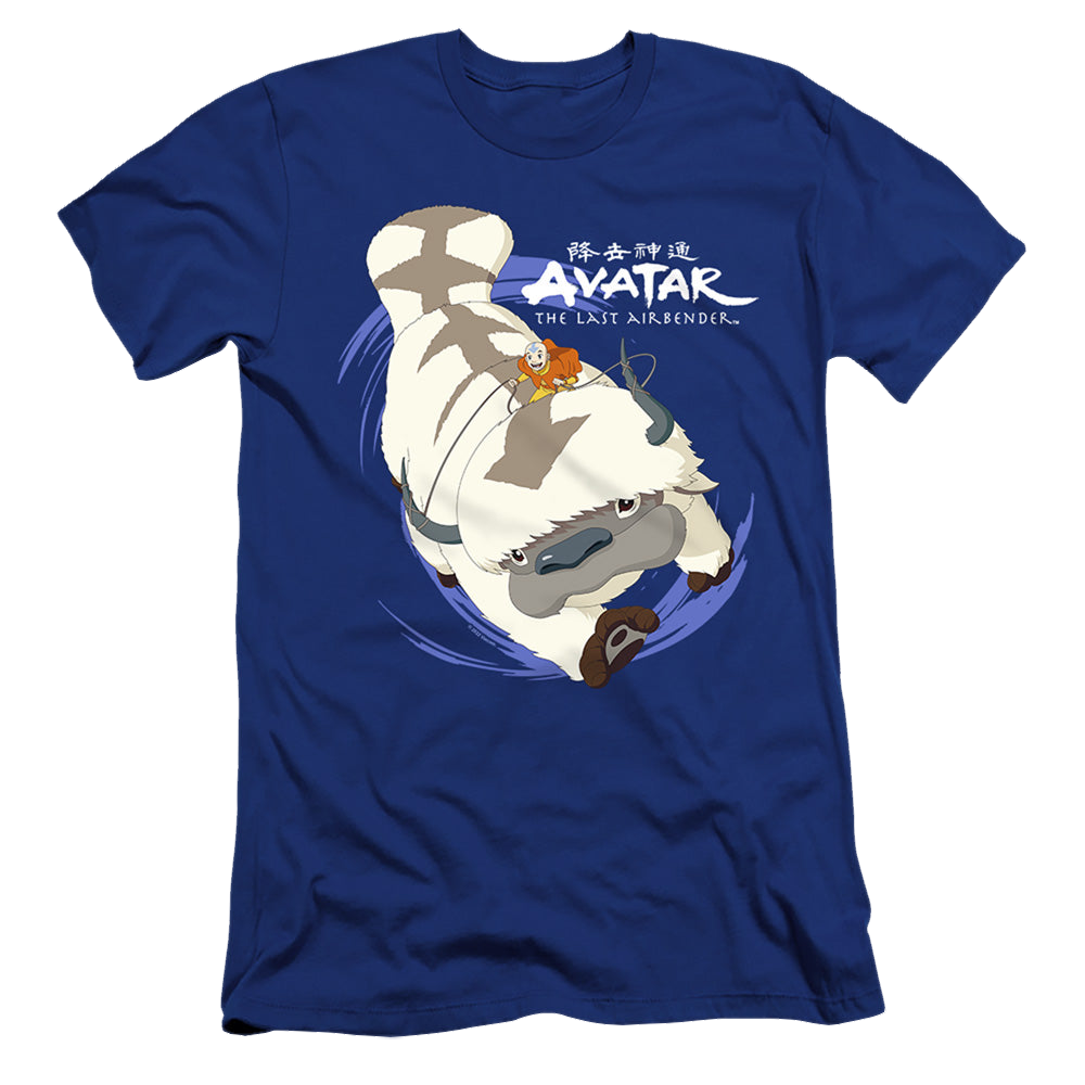 Avatar The Last Airbender Appa In Flight - Men's Premium Slim Fit T-Shirt Men's Premium Slim Fit T-Shirt Avatar The Last Airbender   