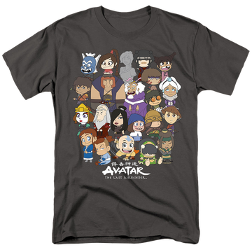 Avatar The Last Airbender Chibi Group - Men's Regular Fit T-Shirt Men's Regular Fit T-Shirt Avatar The Last Airbender   