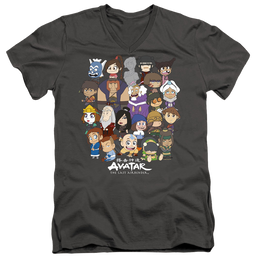 Avatar The Last Airbender Chibi Group - Men's V-Neck T-Shirt Men's V-Neck T-Shirt Avatar The Last Airbender   