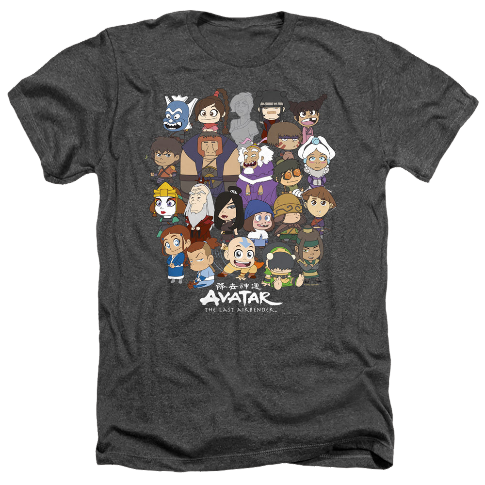 Avatar The Last Airbender Chibi Group - Men's Heather T-Shirt Men's Heather T-Shirt Avatar The Last Airbender   