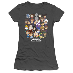 Avatar The Last Airbender Chibi Group - Juniors T-Shirt Juniors T-Shirt Avatar The Last Airbender   