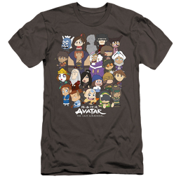 Avatar The Last Airbender Chibi Group - Men's Premium Slim Fit T-Shirt Men's Premium Slim Fit T-Shirt Avatar The Last Airbender   