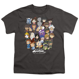 Avatar The Last Airbender Chibi Group - Youth T-Shirt Youth T-Shirt (Ages 8-12) Avatar The Last Airbender   