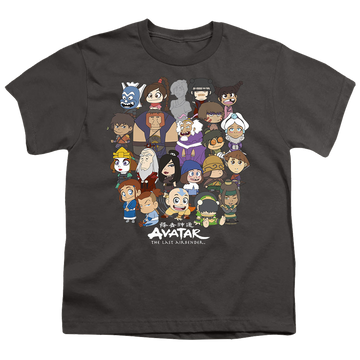 Avatar The Last Airbender Chibi Group - Youth T-Shirt Youth T-Shirt (Ages 8-12) Avatar The Last Airbender   