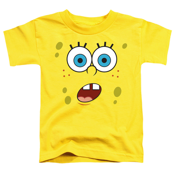 Yellow toddler t-shirt with SpongeBob SquarePants Surprise Face graphic