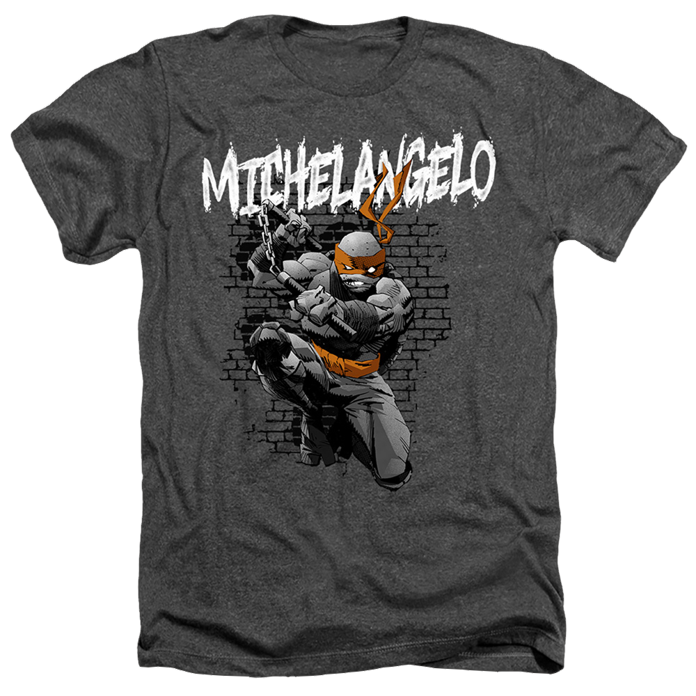 Teenage Mutant Ninja Turtles Tmnt Michelangelo - Men's Heather T-Shirt Men's Heather T-Shirt Teenage Mutant Ninja Turtles   