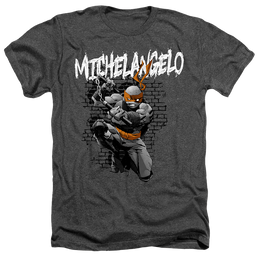 Teenage Mutant Ninja Turtles Tmnt Michelangelo - Men's Heather T-Shirt Men's Heather T-Shirt Teenage Mutant Ninja Turtles   