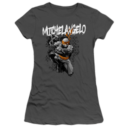 Teenage Mutant Ninja Turtles Tmnt Michelangelo - Juniors T-Shirt Juniors T-Shirt Teenage Mutant Ninja Turtles   