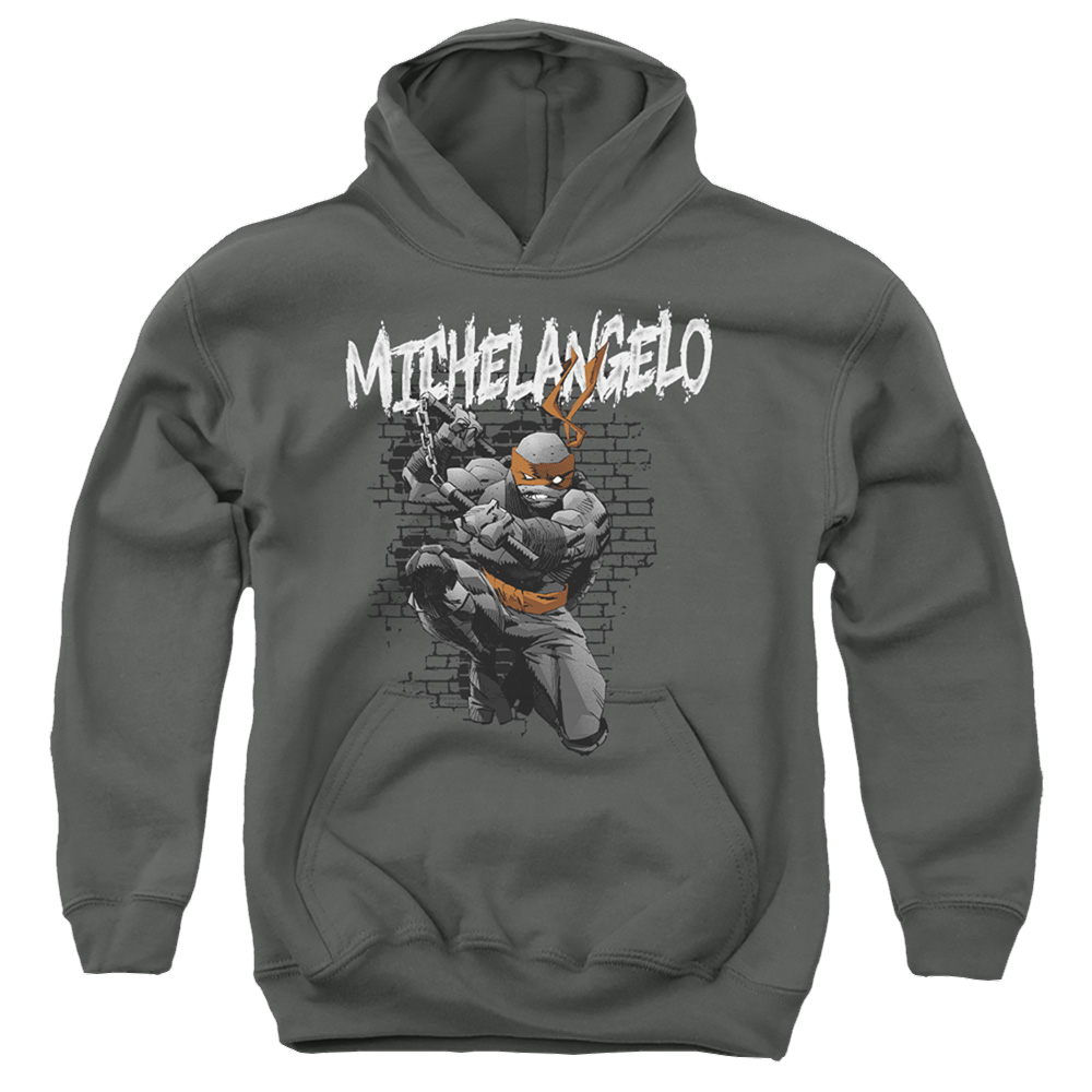 Teenage Mutant Ninja Turtles Tmnt Michelangelo - Youth Hoodie Youth Hoodie (Ages 8-12) Teenage Mutant Ninja Turtles   