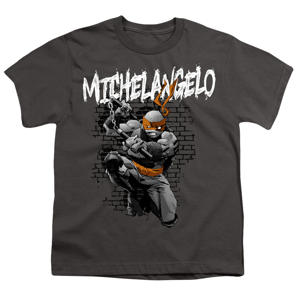 Teenage Mutant Ninja Turtles Tmnt Michelangelo - Youth T-Shirt Youth T-Shirt (Ages 8-12) Teenage Mutant Ninja Turtles   