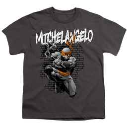 Teenage Mutant Ninja Turtles Tmnt Michelangelo - Youth T-Shirt Youth T-Shirt (Ages 8-12) Teenage Mutant Ninja Turtles   