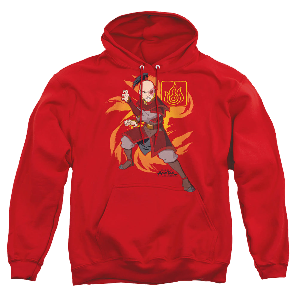 Avatar The Last Airbender Zuko Flame Burst - Pullover Hoodie Pullover Hoodie Avatar The Last Airbender   