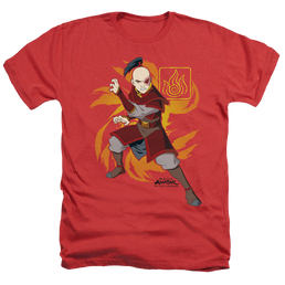 Avatar The Last Airbender Zuko Flame Burst - Men's Heather T-Shirt Men's Heather T-Shirt Avatar The Last Airbender   