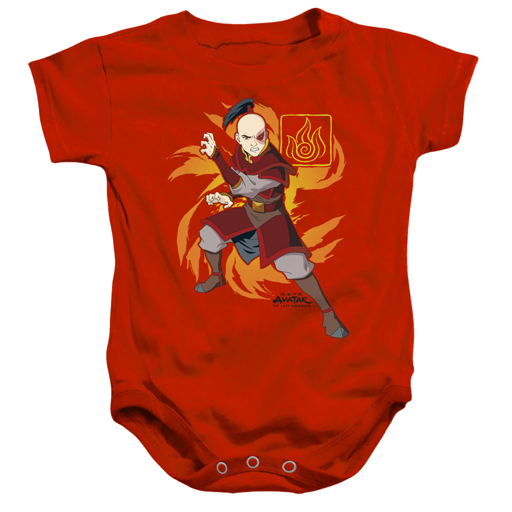 Avatar The Last Airbender Zuko Flame Burst - Baby Bodysuit Baby Bodysuit Avatar The Last Airbender   