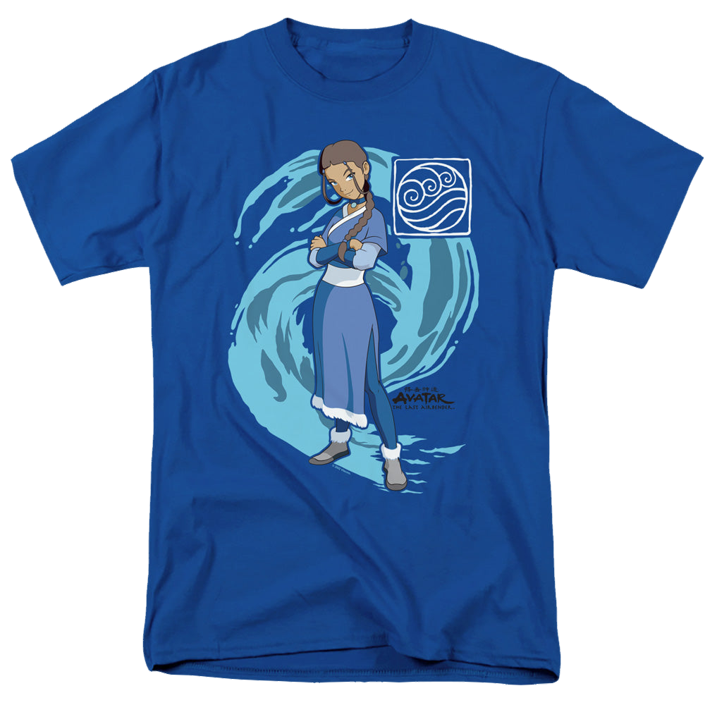 Avatar The Last Airbender Katara Water Wave - Men's Regular Fit T-Shirt Men's Regular Fit T-Shirt Avatar The Last Airbender   