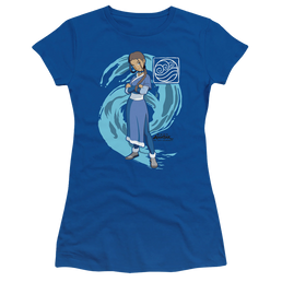 Avatar The Last Airbender Katara Water Wave - Juniors T-Shirt Juniors T-Shirt Avatar The Last Airbender   