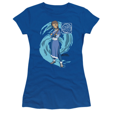 Avatar The Last Airbender Katara Water Wave - Juniors T-Shirt Juniors T-Shirt Avatar The Last Airbender   