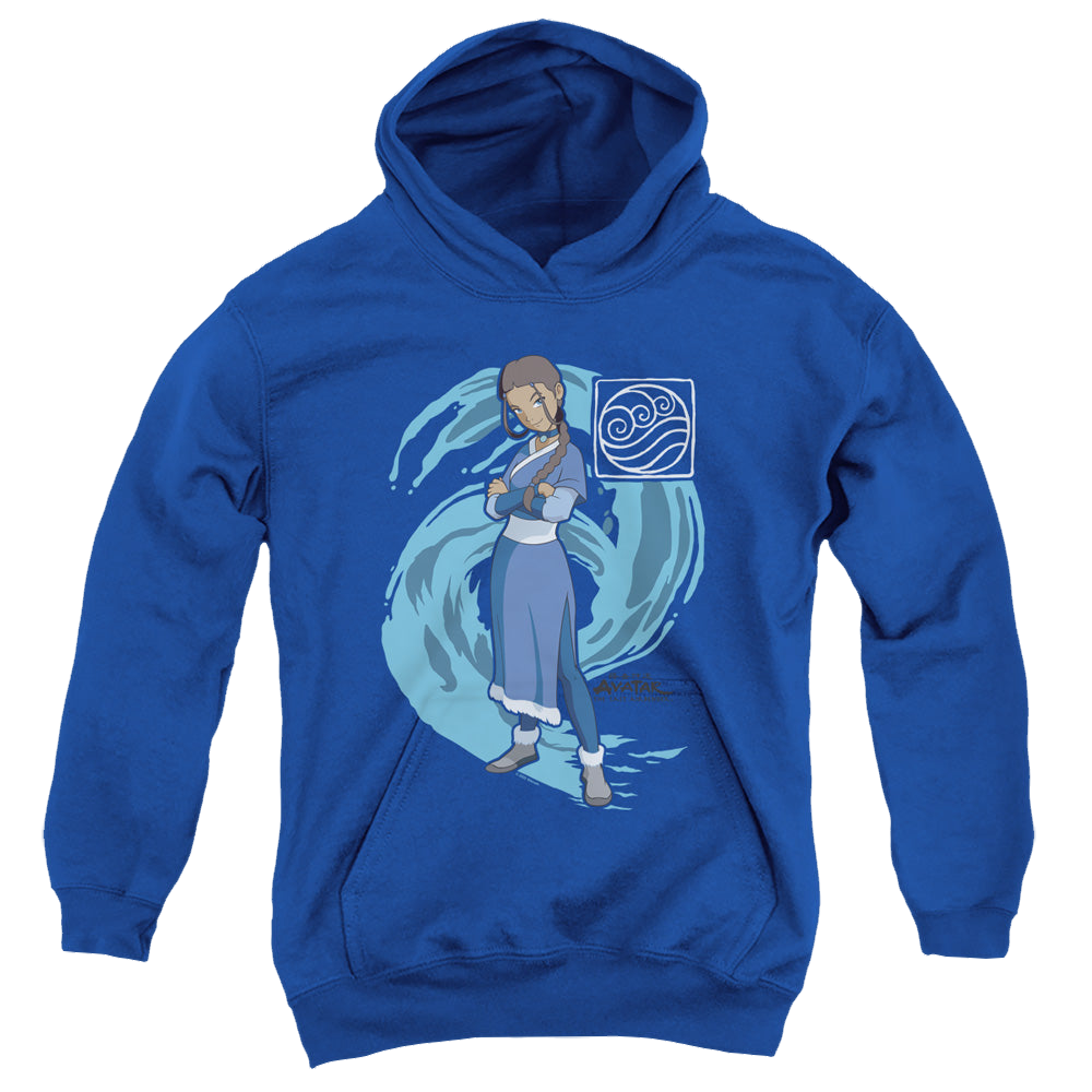 Avatar The Last Airbender Katara Water Wave - Youth Hoodie Youth Hoodie (Ages 8-12) Avatar The Last Airbender   