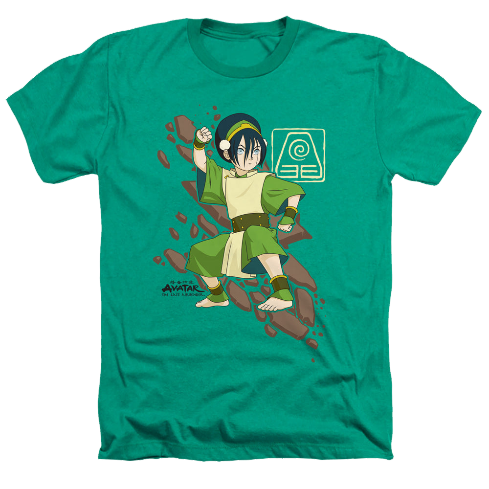 Avatar The Last Airbender Toph Rock Slide - Men's Heather T-Shirt Men's Heather T-Shirt Avatar The Last Airbender   