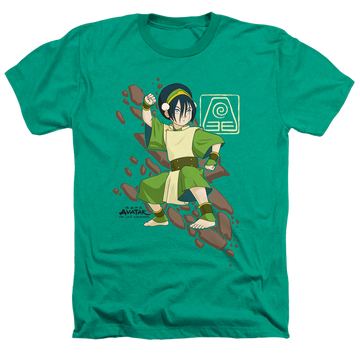 Avatar The Last Airbender Toph Rock Slide - Men's Heather T-Shirt Men's Heather T-Shirt Avatar The Last Airbender   