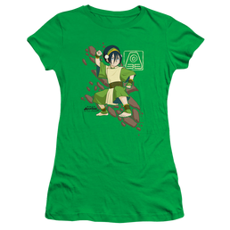 Avatar The Last Airbender Toph Rock Slide - Juniors T-Shirt Juniors T-Shirt Avatar The Last Airbender   
