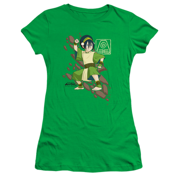 Avatar The Last Airbender Toph Rock Slide - Juniors T-Shirt Juniors T-Shirt Avatar The Last Airbender   