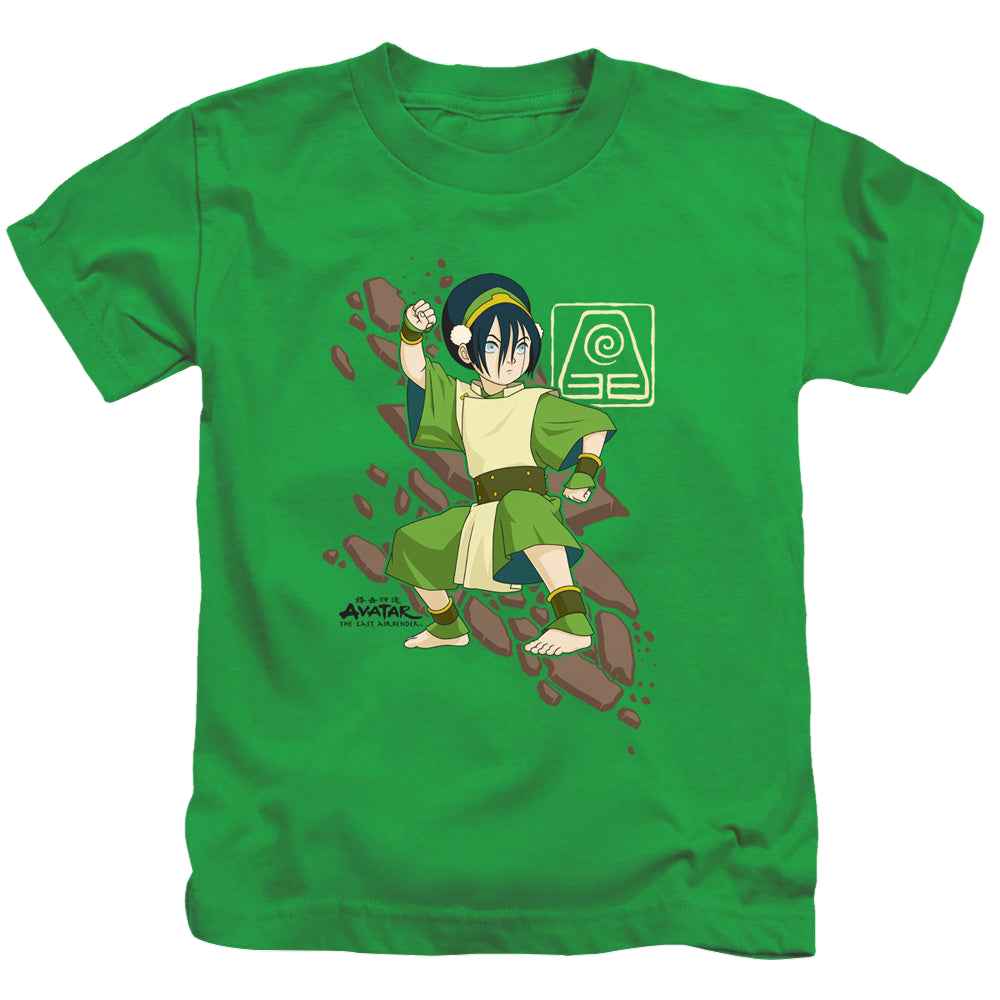 Avatar The Last Airbender Toph Rock Slide - Kid's T-Shirt Kid's T-Shirt (Ages 4-7) Avatar The Last Airbender   