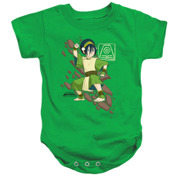 Avatar The Last Airbender Toph Rock Slide - Baby Bodysuit Baby Bodysuit Avatar The Last Airbender   