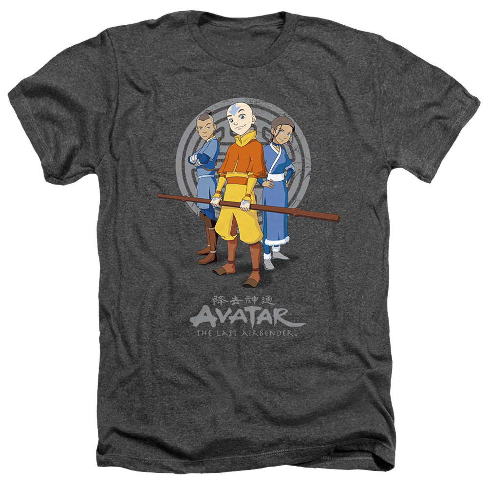 Avatar The Last Airbender Team Avatar - Men's Heather T-Shirt Men's Heather T-Shirt Avatar The Last Airbender   
