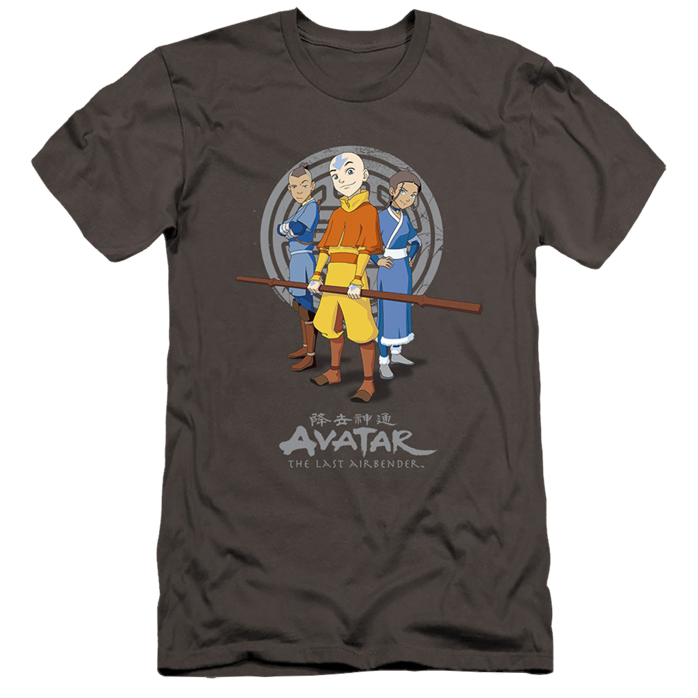 Avatar The Last Airbender Team Avatar - Men's Premium Slim Fit T-Shirt Men's Premium Slim Fit T-Shirt Avatar The Last Airbender   
