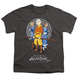 Avatar The Last Airbender Team Avatar - Youth T-Shirt Youth T-Shirt (Ages 8-12) Avatar The Last Airbender   