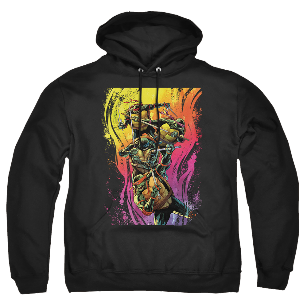 Teenage Mutant Ninja Turtles Hot Rainbow Warriors - Pullover Hoodie Pullover Hoodie Teenage Mutant Ninja Turtles   