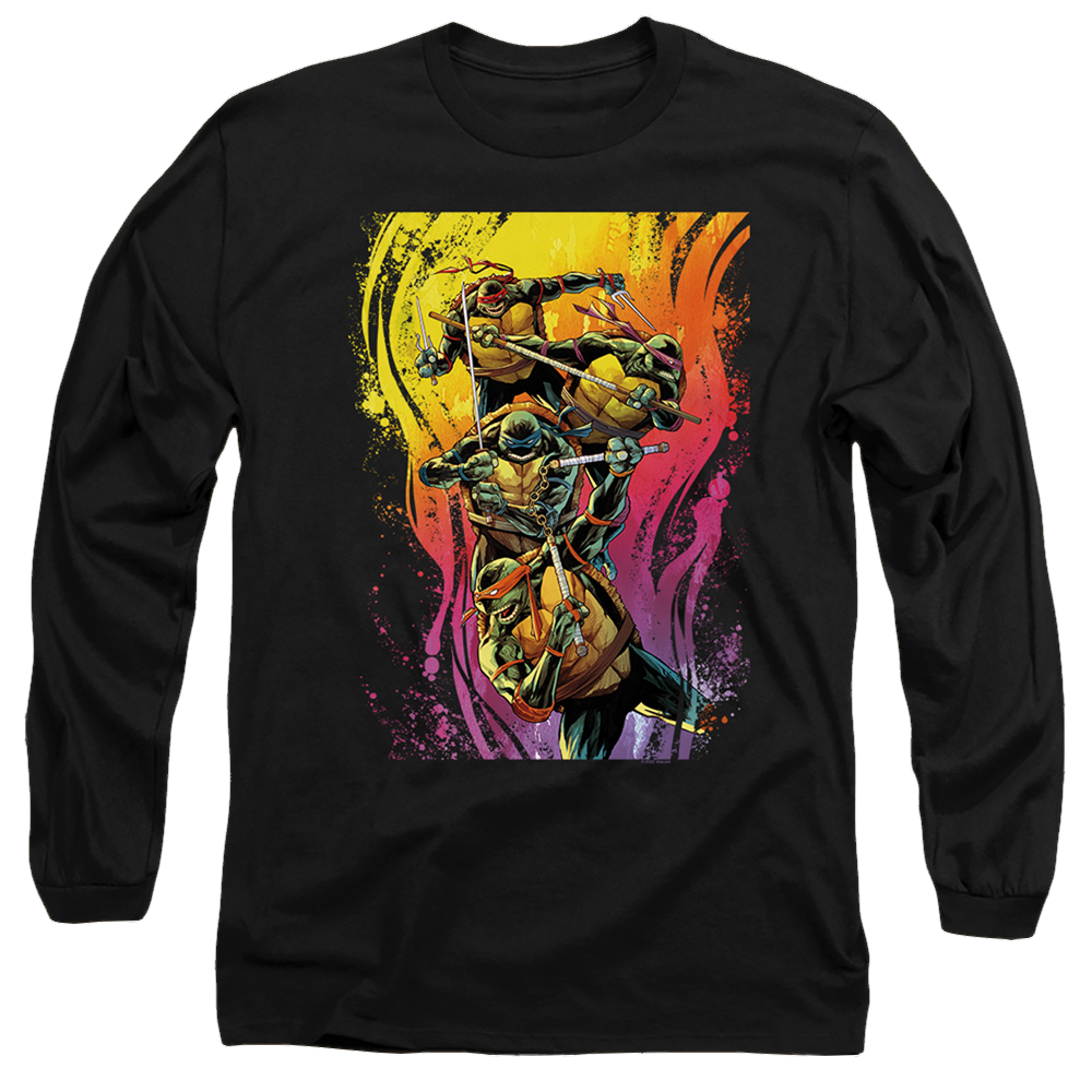 Teenage Mutant Ninja Turtles Hot Rainbow Warriors - Men's Long Sleeve T-Shirt Men's Long Sleeve T-Shirt Teenage Mutant Ninja Turtles   