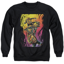 Teenage Mutant Ninja Turtles Hot Rainbow Warriors - Men's Crewneck Sweatshirt Men's Crewneck Sweatshirt Teenage Mutant Ninja Turtles   