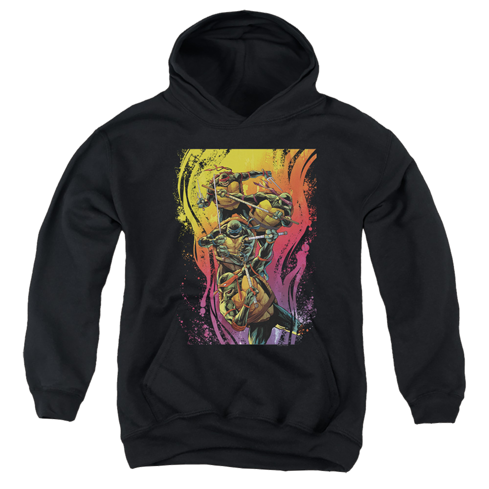 Teenage Mutant Ninja Turtles Hot Rainbow Warriors - Youth Hoodie Youth Hoodie (Ages 8-12) Teenage Mutant Ninja Turtles   