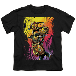 Teenage Mutant Ninja Turtles Hot Rainbow Warriors - Youth T-Shirt Youth T-Shirt (Ages 8-12) Teenage Mutant Ninja Turtles   