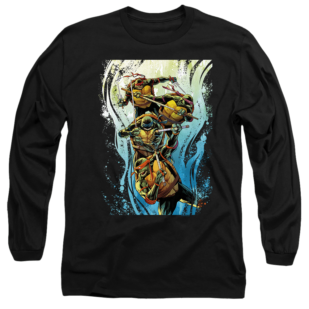 Teenage Mutant Ninja Turtles Cool Rainbow Warriors - Men's Long Sleeve T-Shirt Men's Long Sleeve T-Shirt Teenage Mutant Ninja Turtles   