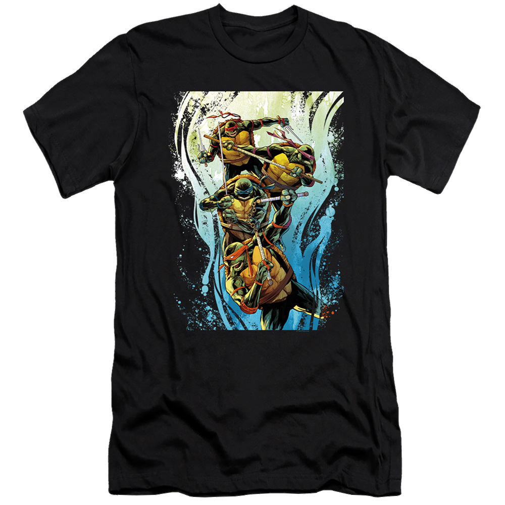 Teenage Mutant Ninja Turtles Cool Rainbow Warriors - Men's Premium Slim Fit T-Shirt Men's Premium Slim Fit T-Shirt Teenage Mutant Ninja Turtles   