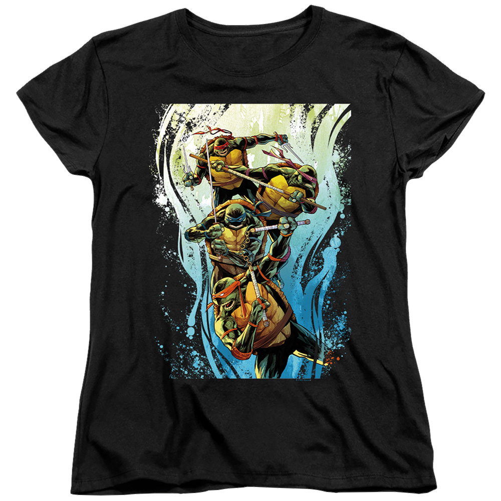 Teenage Mutant Ninja Turtles Cool Rainbow Warriors - Women's T-Shirt Women's T-Shirt Teenage Mutant Ninja Turtles   