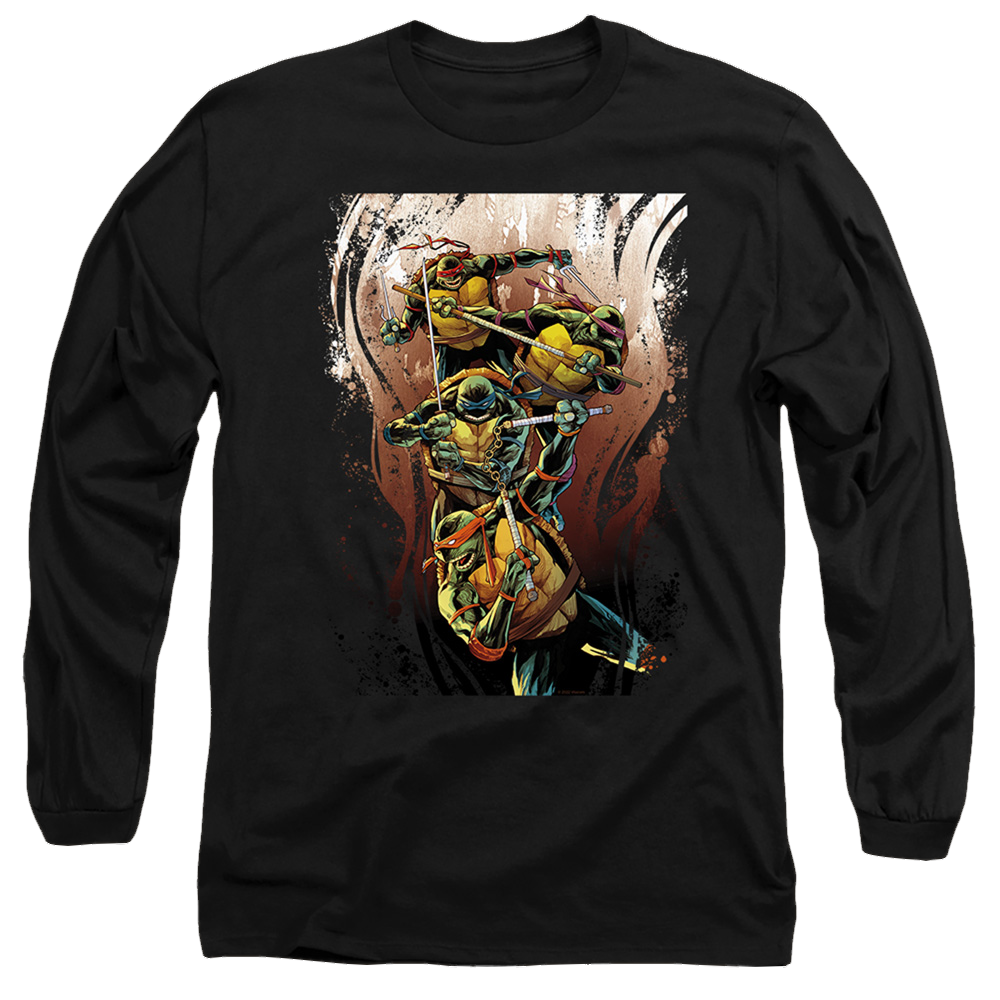 Teenage Mutant Ninja Turtles Earthy Rainbow Warriors - Men's Long Sleeve T-Shirt Men's Long Sleeve T-Shirt Teenage Mutant Ninja Turtles   